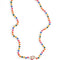 colorful beaded crossbody phone lanyard with gold carabiners