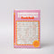 pink word search puzzle book shaped ceramic vase