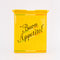 back view of yellow pasta box ceramic vase that says 'BUON APPETITO'