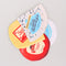 top view of cheese coasters