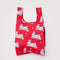 red baby baggu with all over bunny print
