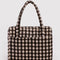 brown blurred gingham cloud carry-on