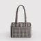 black and cream gingham everyday cloud bag