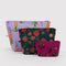 set of 3 go pouch set: small cherries, medium strawberries, and large carrots