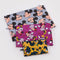 flattened set of 3 go pouch set: black small pouch with pluto print, raspberry medium pouch with minnie, and periwinkle large pouch with mickey head