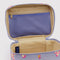 interior of large cosmetic case with all over lamb print