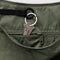 interior key leash of muted olive green large crescent bag