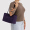 model carrying fig (dark purple) medium nylon bowler bag