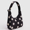 black with cream polka dot with mini nylon shoulder bag