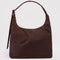 coffee nylon shoulder bag