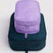 set of packing cubes: medium lavender and large navy