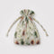 packaged cream abstract floral pleated baggu