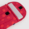 red polka dot 13 in. laptop sleeve with laptop inside