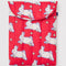red 16 in. laptop sleeve with bunny print