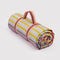 colorful gradient stripe puffy picnic blanket