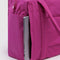 deep fuchsia small cloud carry on bag with a laptop popping out