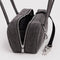 opened small washed black denim bowler bag