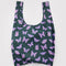 deep sea baggu with purple butterfly print