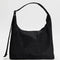 black nylon shoulder bag