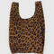 dark brown leopard print standard baggu