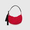 candy apple red small nylon crescent bag