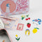 pink silly goose tin with cute washi flakes