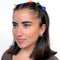 model with six two toned mini hair claws
