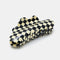 black and white checkered large nimbus hair claw