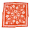 red square bandana with pink and white floral print