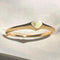 gold mini heart signet ring