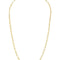 gold paperclip link necklace