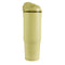 back view of olive 24 oz water bottle with two straw and chug options