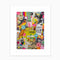colorful daydream collage print with a white border