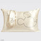 cream silk pillowcase with mickey mouse sketch profile