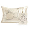 cream silk pillowcase with minnie mouse sketch profile