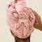 back view of Terracotta Plush Microfiber Hair Towel