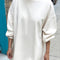 model wearing naturel french terry swing dress