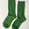 palm green pointelle socks