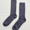 high crew fuzzy lavender socks