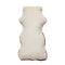 back view of bear shaped honey bottle throw pillow