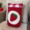 strawberry jam shaped tufted throw pillow