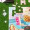 pieces of colorful two dogs in vegas 500 piece puzzle