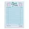 white 'FRESH PICKS' check notepad