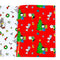 red peanuts holiday themed wrapping paper
