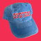 blue dad hat with embroidered 'OYSTERS'