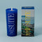 blue vacation sunscreen suite pillar candle and box