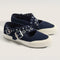 navy strappy mary jane shoes with grommet details