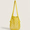 bright yellow mesh bag