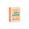 book shaped de-stress ball with 'there's a really good plot twist in here' on the front and spine