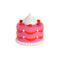red and pink cake shaped de-stress ball
